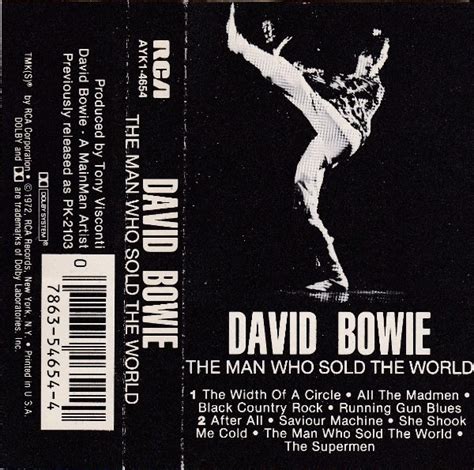 David Bowie The Man Who Sold The World Cassette Discogs