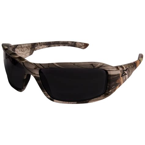 Edge Xb116cf Brazeau Safety Glasses Camo Frame Smoke Lens