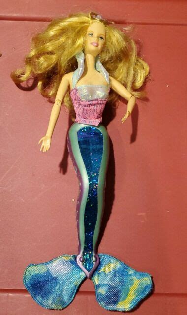 Vintage 2000 Mattel Barbie Blonde Magical Mermaid Light Up Tail Not Working Ebay