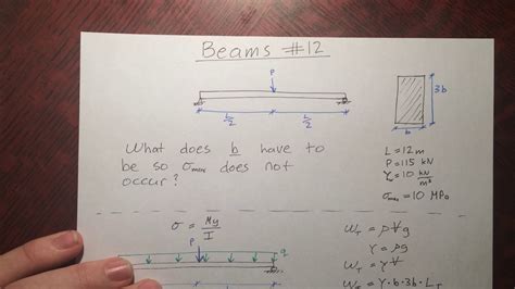 Beams 12 Bending Stresses In Beams Example 4 Design Of Cross