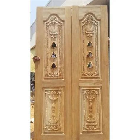 Natural Wooden Carved Pooja Room Door For Home At Rs 15000unit In