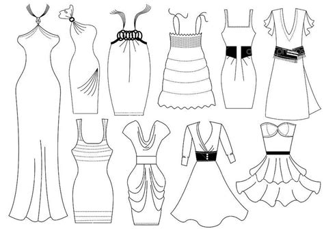 Dibujos de Ropa para colorear. Descargar o imprimir en línea