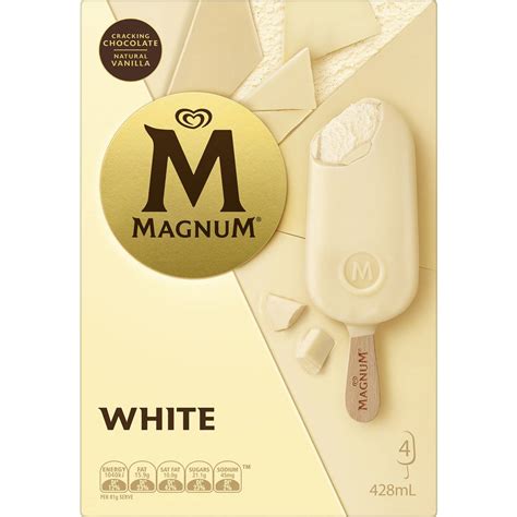 Calories In Magnum Ice Cream Sticks White Calcount