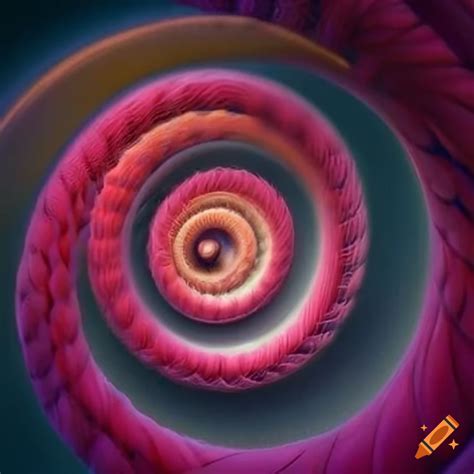 Fibonacci Spiral Illustration On Craiyon