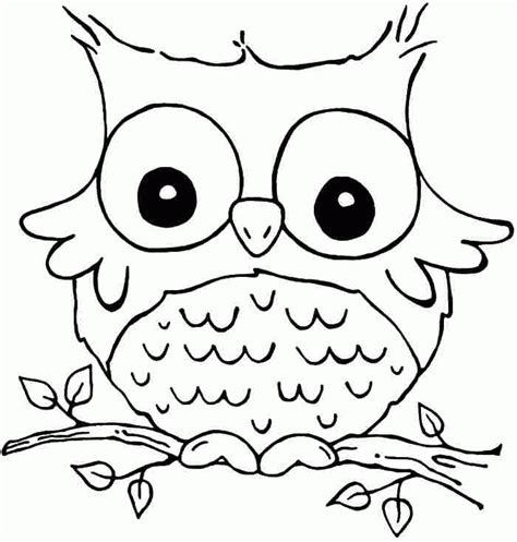 Coloring Pages For Kids Owl Clip Art Library