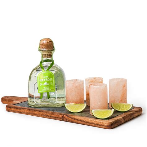 Patron Silver 750ml Tequila T Set