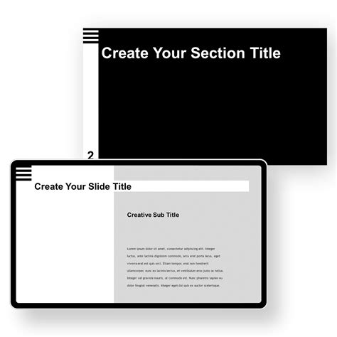 Download Template Ppt Terbaru Bandw Normal Powerpoint Templates