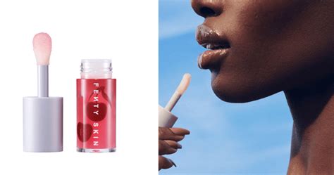 fenty skin s new conditioning strengthening cherry treat lip oil harper s bazaar malaysia