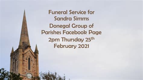 Funeral Of Sandra Simms Donegal Group Of Parishes