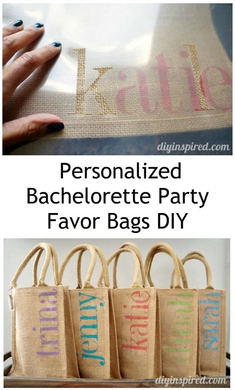 Diy Bachelorette Party Favor Bags Diy Inspired
