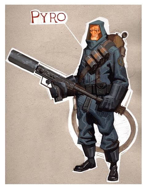 many have probably seen this concept art for the unmasked pyro r tf2