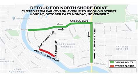 Section Of North Shore Drive To Close Monday