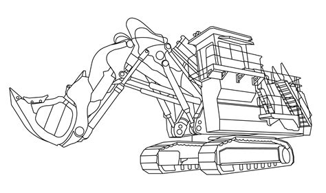 Coal Mining Excavator Coloring Pages In Coal Mining Coloring The Best