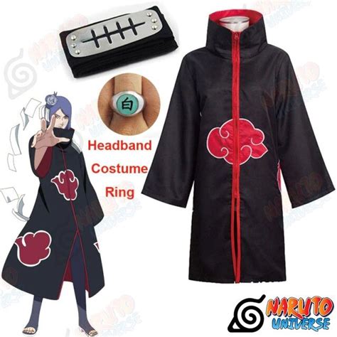 Konan Costume Cosplay Akatsuki Cloak 1 Naruto Universe Official