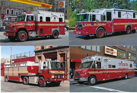 New York City Fire Dept 4x6 Apparatus Photo Set ~ 36 Color Photos