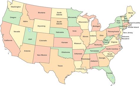 48 Contiguous States Map Zip Code Map