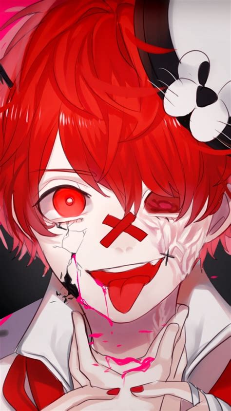 Download 750x1334 Anime Boy Psycho Tongue Wallpapers For