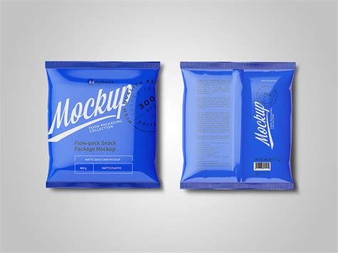plastic snack package mockup  mockup