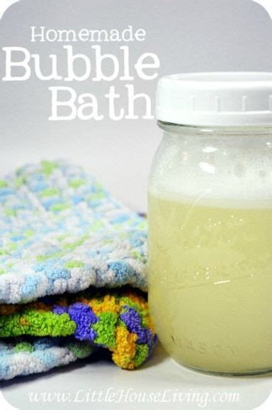 Homemade Bubble Bath Made From All Natural Ingredients And Super Easy To Mix Up For Just
