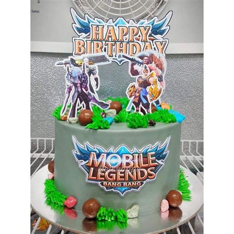 Mobile Legends Ml Cake Topper Happy Birthday Lazada Ph