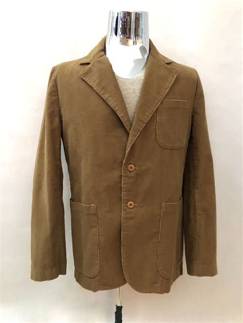 Vintage Mens 80s Corduroy Sport Coat Tan Jacket By Etsy