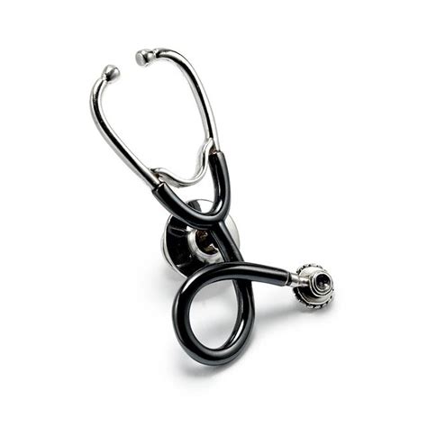 Stethoscope Pin Medical Lapel Pin Doctor T Sterling Silver