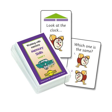 Memory Skills Chute Cards Level 1 Smart Kids