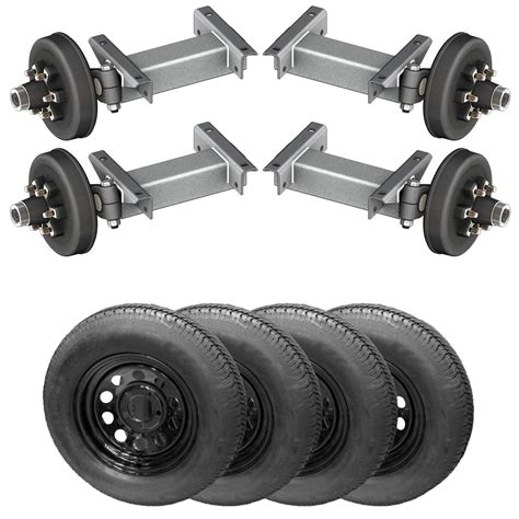 52k Tandem Heavy Duty Torsion Axle Trailer Kit Perfect For Small