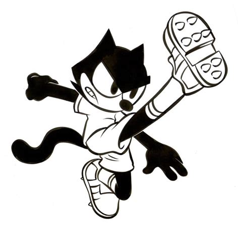 Patrick Owsley Cartoon Art And More Felix The Cat Soccer Style