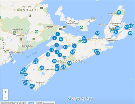 Nova Scotia Tourist Map