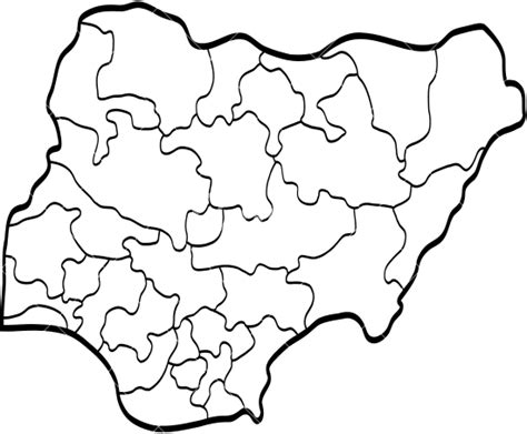 Doodle Freehand Drawing Of Nigeria Map 素材 Canva可画