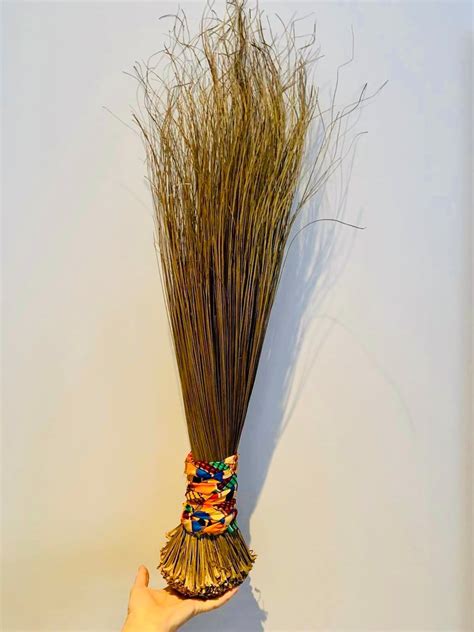 Authentic African Broom With Decorative Bow Perfect For Etsy