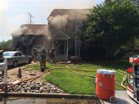 Crews Battle Two Story House Fire In Chesapeake