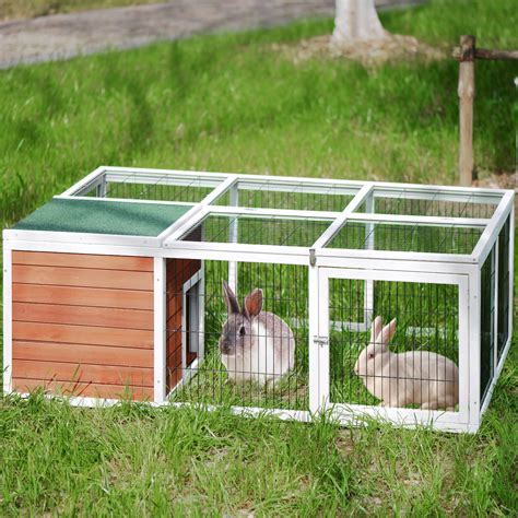 Indoor Rabbit Cage Wooden Rabbit Hutch Playpen Chicken Coop Pet House