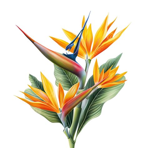 Bird Of Paradise Flowers Tropical Flower Nature Png Transparent