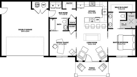 2 Bedroom House Plans Floor Plans For 2 Bedroom Homes