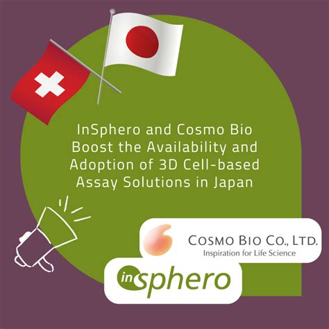Insphero Ag And Cosmo Bio Co Ltd Enter Into Strategic Partnership To