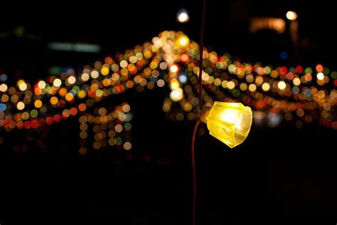 Hd Wallpaper Bokeh Photography Of String Lights Background Abstract