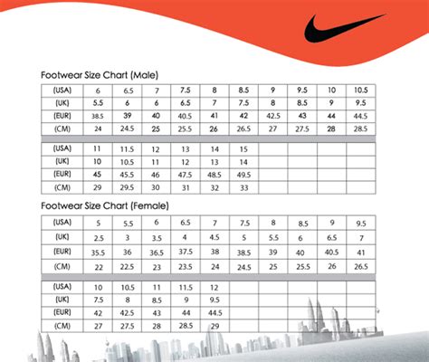 Nike shoe size chart cm. TFC Football - Size Chart