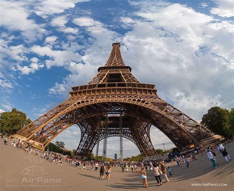 Eiffel Tower Paris France • 360° Aerial Panorama Eiffel Tower Tour