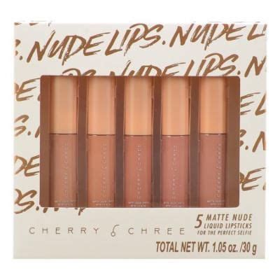 Cherry Chree Nude Lips Matte Liquid Lipstick Set Pieces Reviews