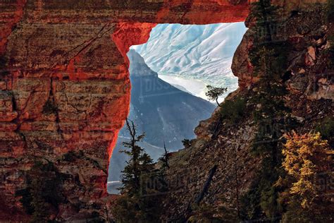 Angels Window On The North Rim Of The Grand Canyon Arizona America