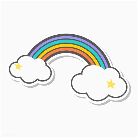 Download Premium Vector Of Magical Rainbow Unicorn Illustration Vector