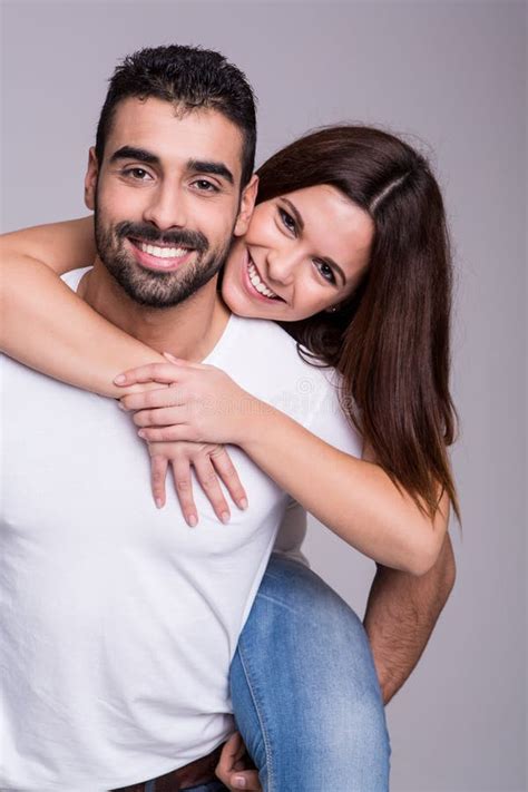 Portrait Of A Funny Couple Stock Image Image Of Adult 38061371