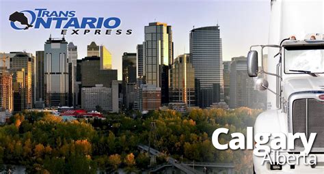 Toronto To Calgary Ltl And Ftl Trans Ontario Express