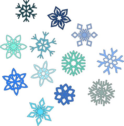 Blue Snowflakes Clip Art Image Clipsafari