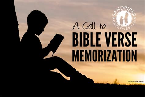 A Call To Bible Memorization Sandpiper Creatives