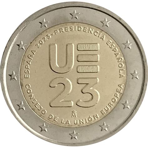 2 Euro Spagna 2023 Presidenza Ue Fdc 2023 Euro Commemorativi Monete