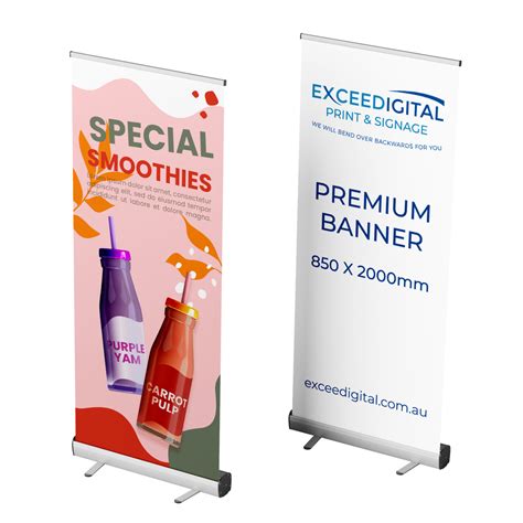 Premium Pull Up Banner Exceedigital Printing North Sydney
