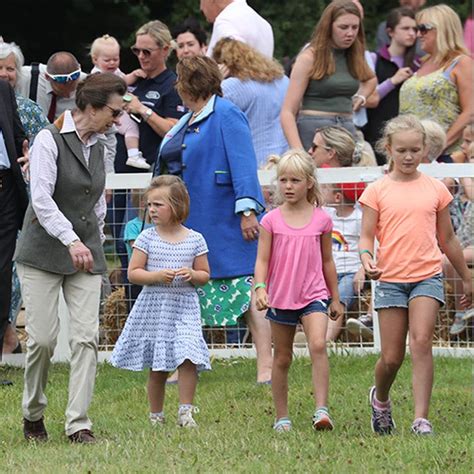 Princess Anne Enjoys Granny Duty As Mia And Lena Join Mike And Zara